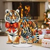 Diamond Painting Acrylic Christmas Tiger Desktop Kits for Home Decor