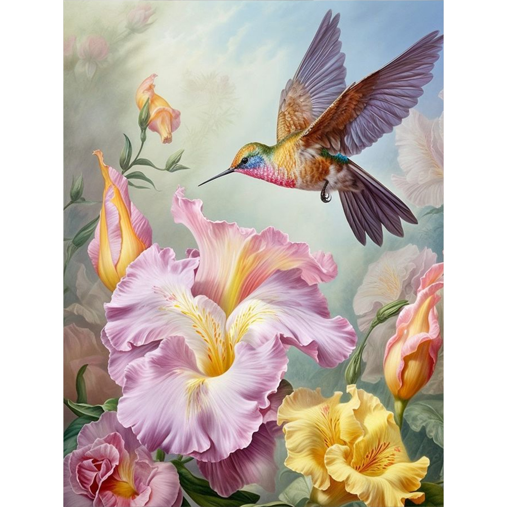 Hummingbird 30*40CM (Canvas) Full Round Drill Diamond Painting gbfke
