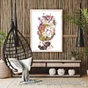 uk.everydayedeals (Limited Stock)Cross Stitch - 11ct Stamped - Aigle de chats de fleurs (40*55cm)