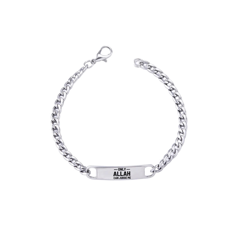 Muslim Allah Letter Stainless Steel Id Bracelet