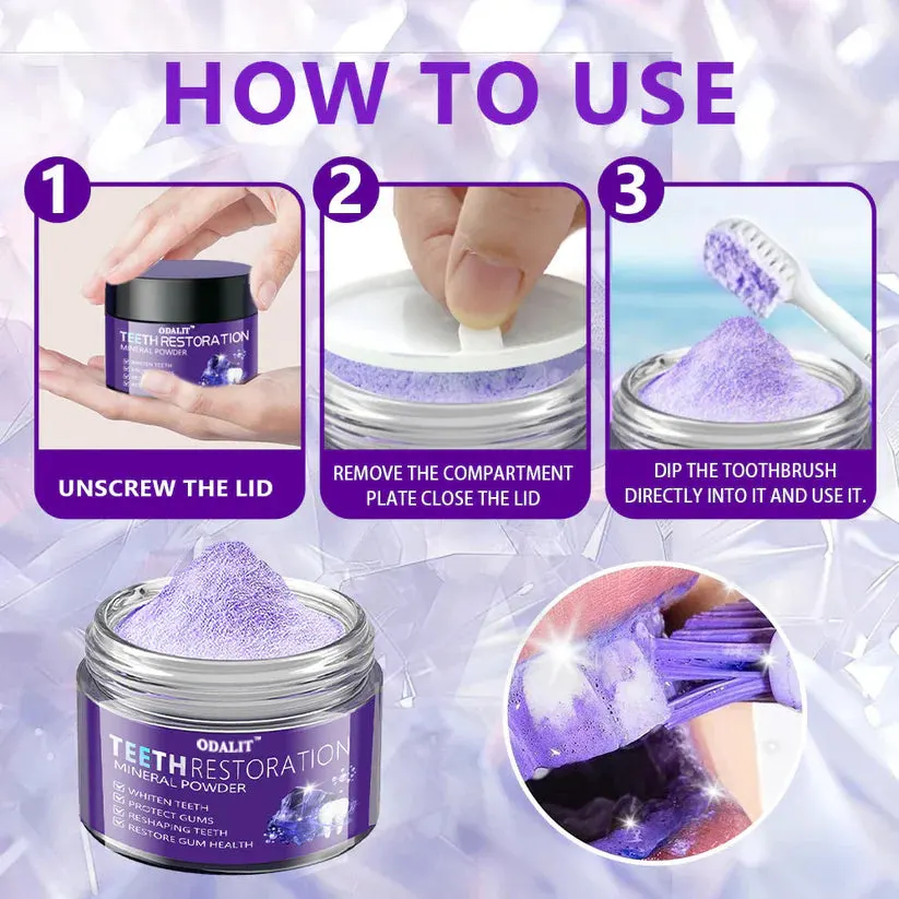 ODALIT&trade; TeethRestoration Mineral Powder🦷Obtain American Dental Association (ADA) Certification (Treats periodontitis and mouth ulcers, prevents tooth loss, and repairs gum recession）