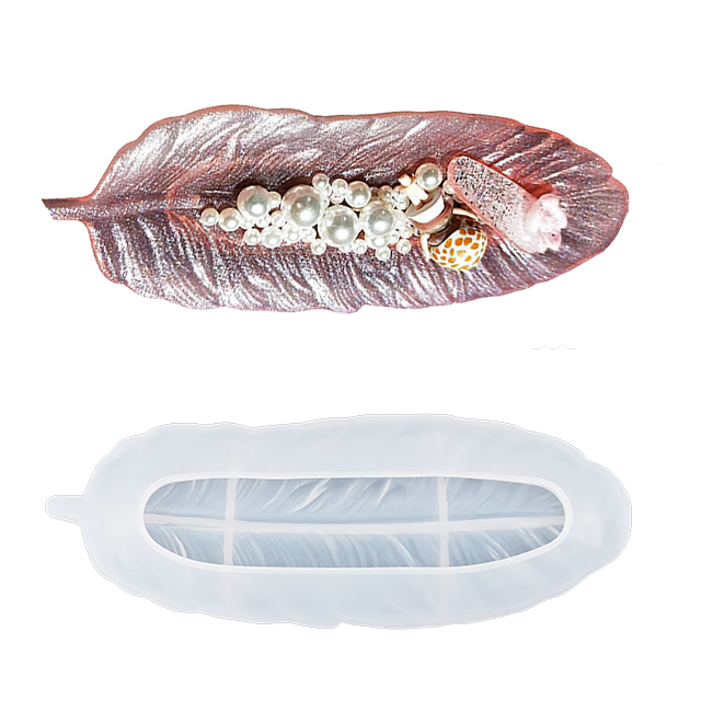 Feather Shaped Silicone Resin Mold