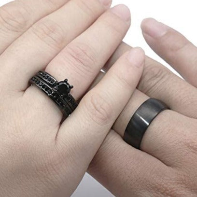 'Black Lightning' Rings
