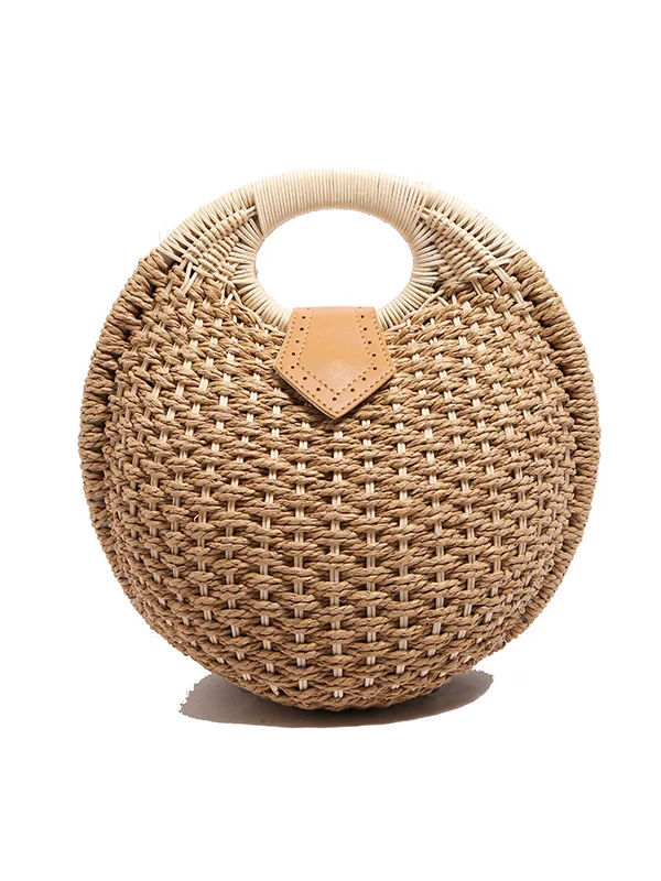 Woven Geometric Handbags