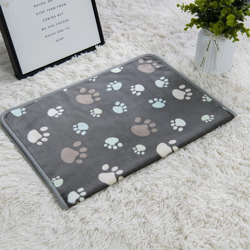 In Stock Pet Blanket Four Seasons Universal Cat And Dog Blanket Thickened Flannel Paw Printing Blanket Pet Supplies