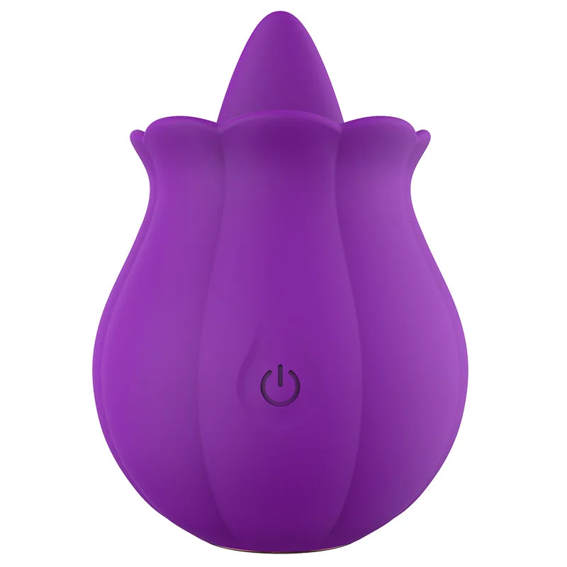 the purple rose sexual toy sucking vibrator with tongue