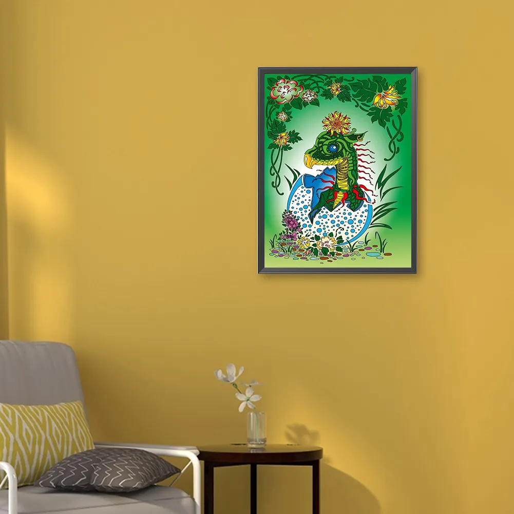 Full Round Diamond Painting 30*40cm - Dragon