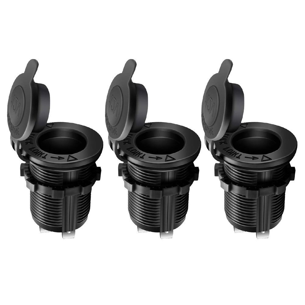 

3pcs Car Marine 12V Cigarette Lighter Socket Power Outlet with Wire DIY Kit, 501 Original