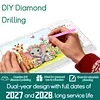 Small Animals Diamond Art Monthly Flip Tabletop Calendar January 2027 - December 2028 Small Desktop Calendar Planner 24 Months for Living Room Bedroom Office Desk Gift Giving