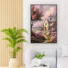 【Limited Stock Sale】(Big Size) Pink Fantasy Castle - 11CT Stamped Cross Stitch 50*75cm/19.69*29.53in