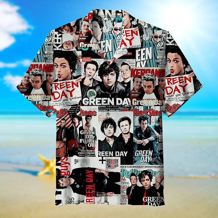 Green Day|Unisex Hawaiian Shirt