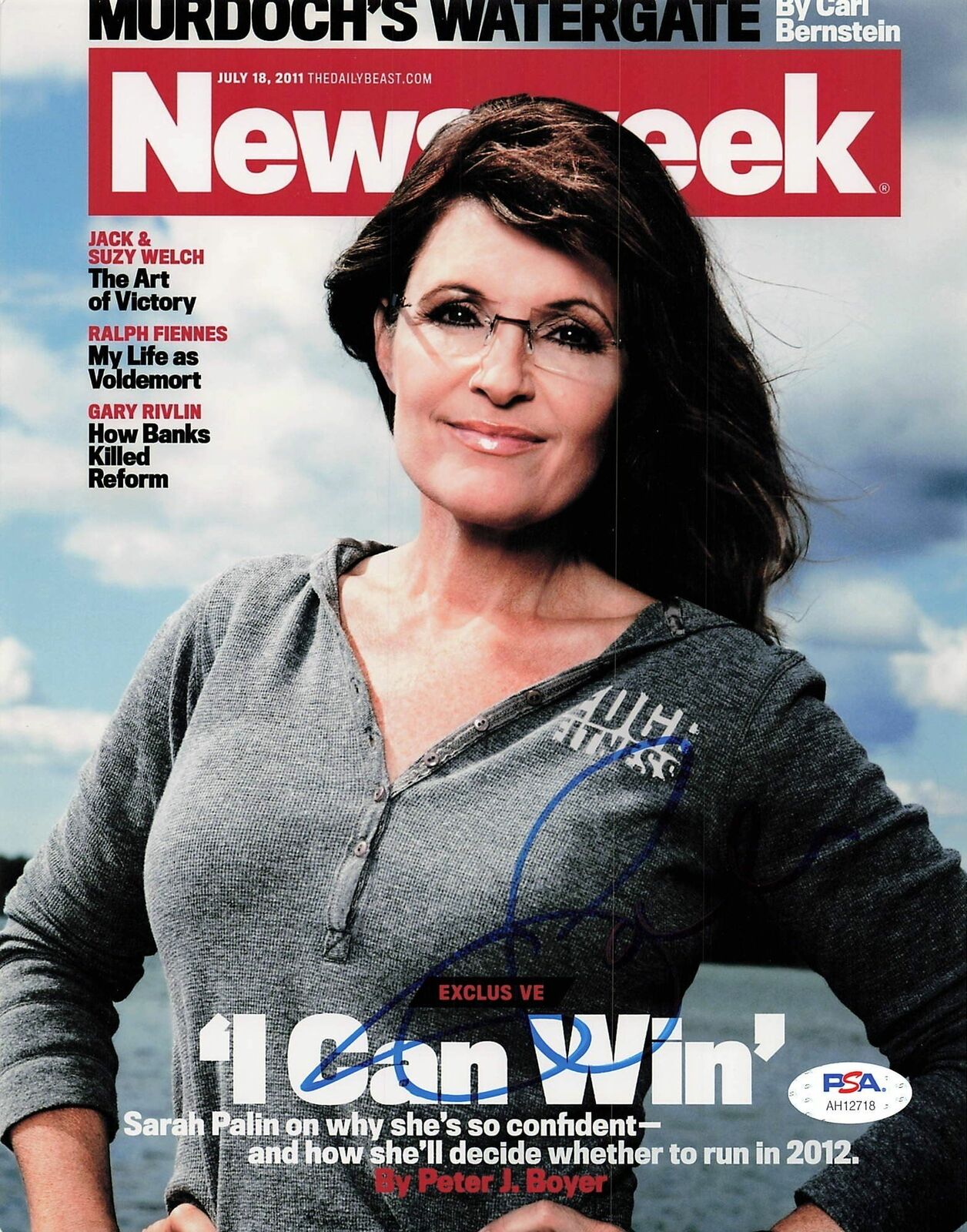 Sarah Palin signed 8x10 Photo Poster painting PSA/DNA Autographed Politician