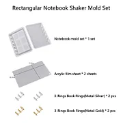 Unlock Your Inner Artisan with CrazyMold's A7 Size Notebook Shaker Molds  Set - Embark on Your DIY Journey Today!