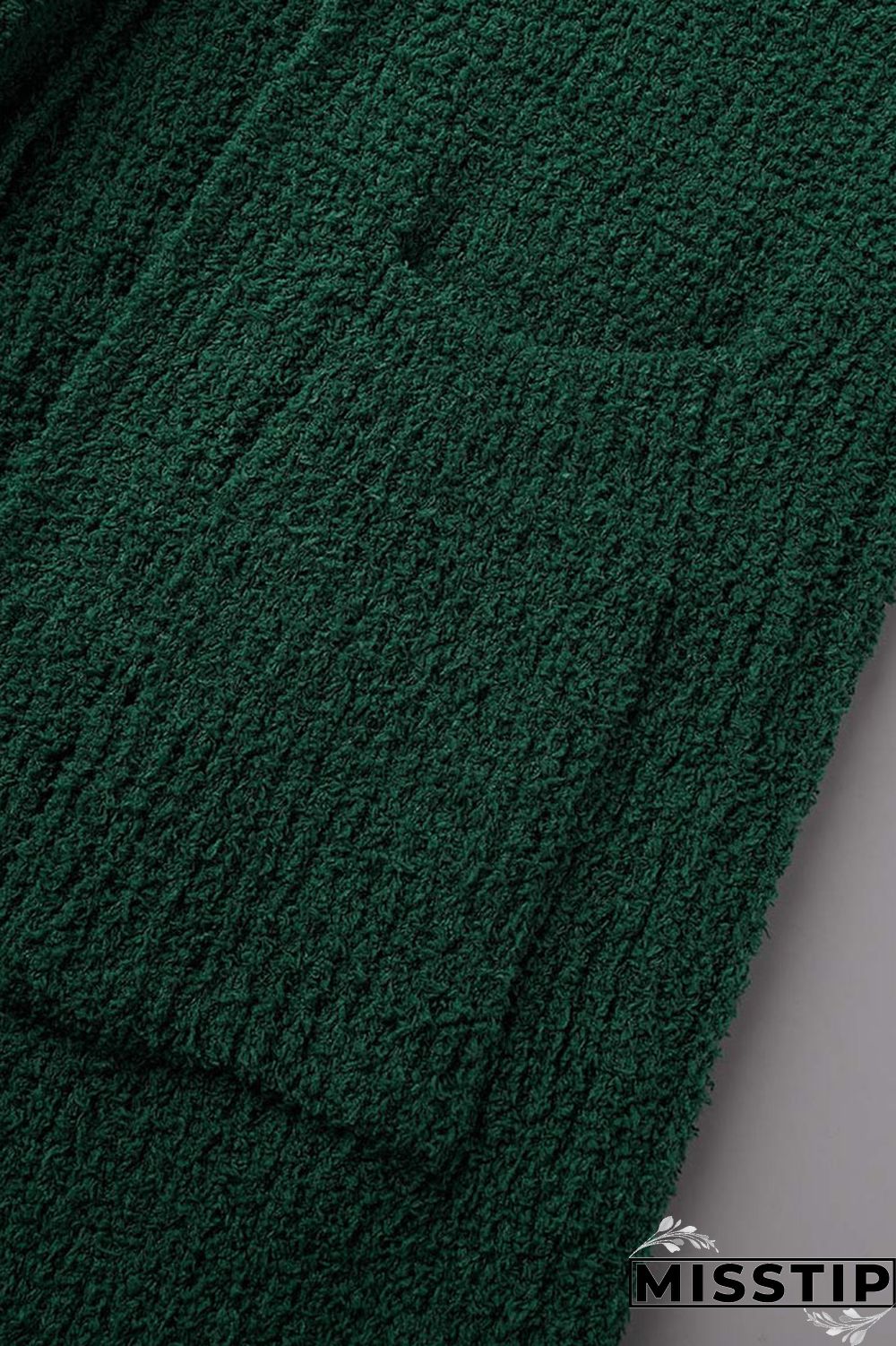 Green Casual Solid Patchwork Cardigan Collar Outerwear