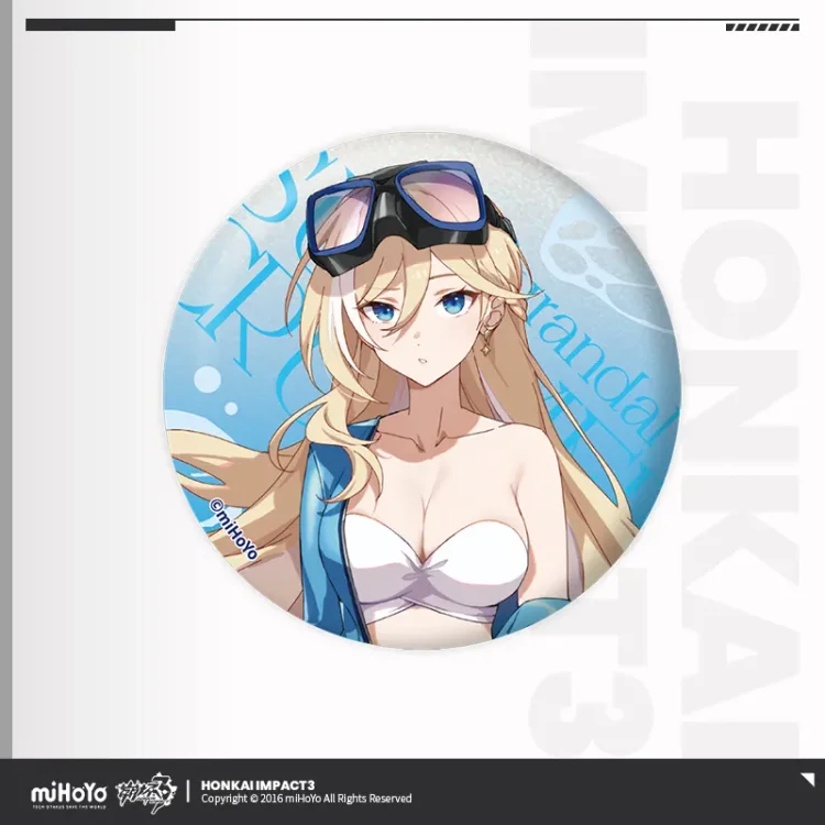 Honkai 3d Summer Series Badges [Original Honkai Official Merchandise]