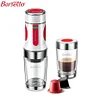 Barsetto BAH010N Portable Coffee Maker Manual Tripresso Espresso Maker Hand Pressure For Coffee Powder Capsule 15 Bar