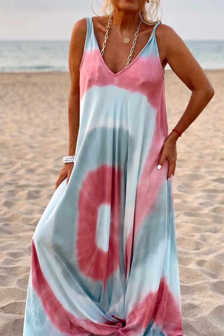 Sleeveless Maxi Beach Dress