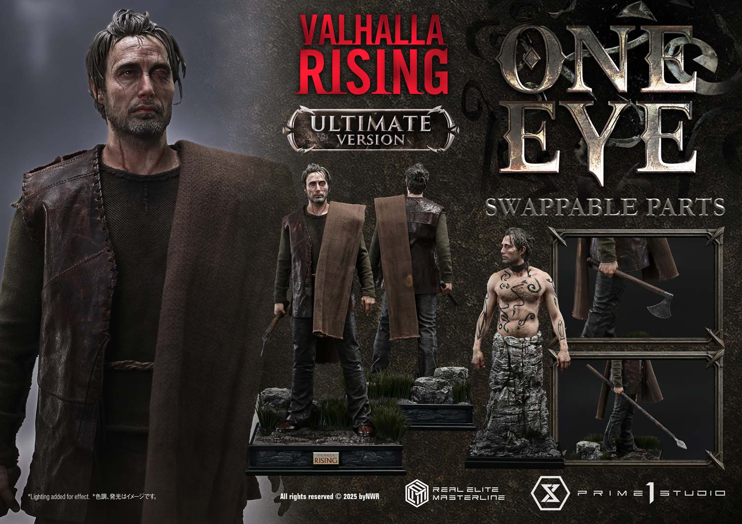 Prime 1 Studio - Real Elite Masterline Valhalla Rising One Eye REMVR-01 REMVR-01UT REMVR-01UTS (Licensed) 1/4 Action Figure-