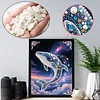 Diamond Painting-DIY Special Shaped Drill Pearl Painting Whale(30x40cm)