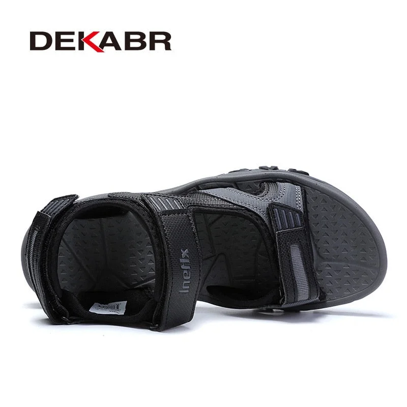 DEKABR New Fashion Casual Shoes Lycra Men Sandals Summer Men Shoes Beach Sandals Top Quality Outdoor Men's Sandals Big Size 46