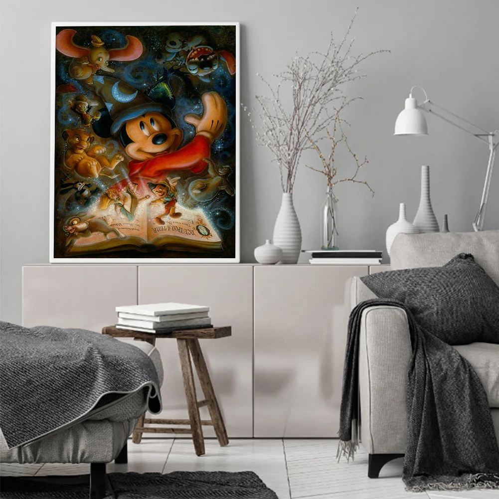 Cartoon Mouse Book - Paint By Number(40*50cm)