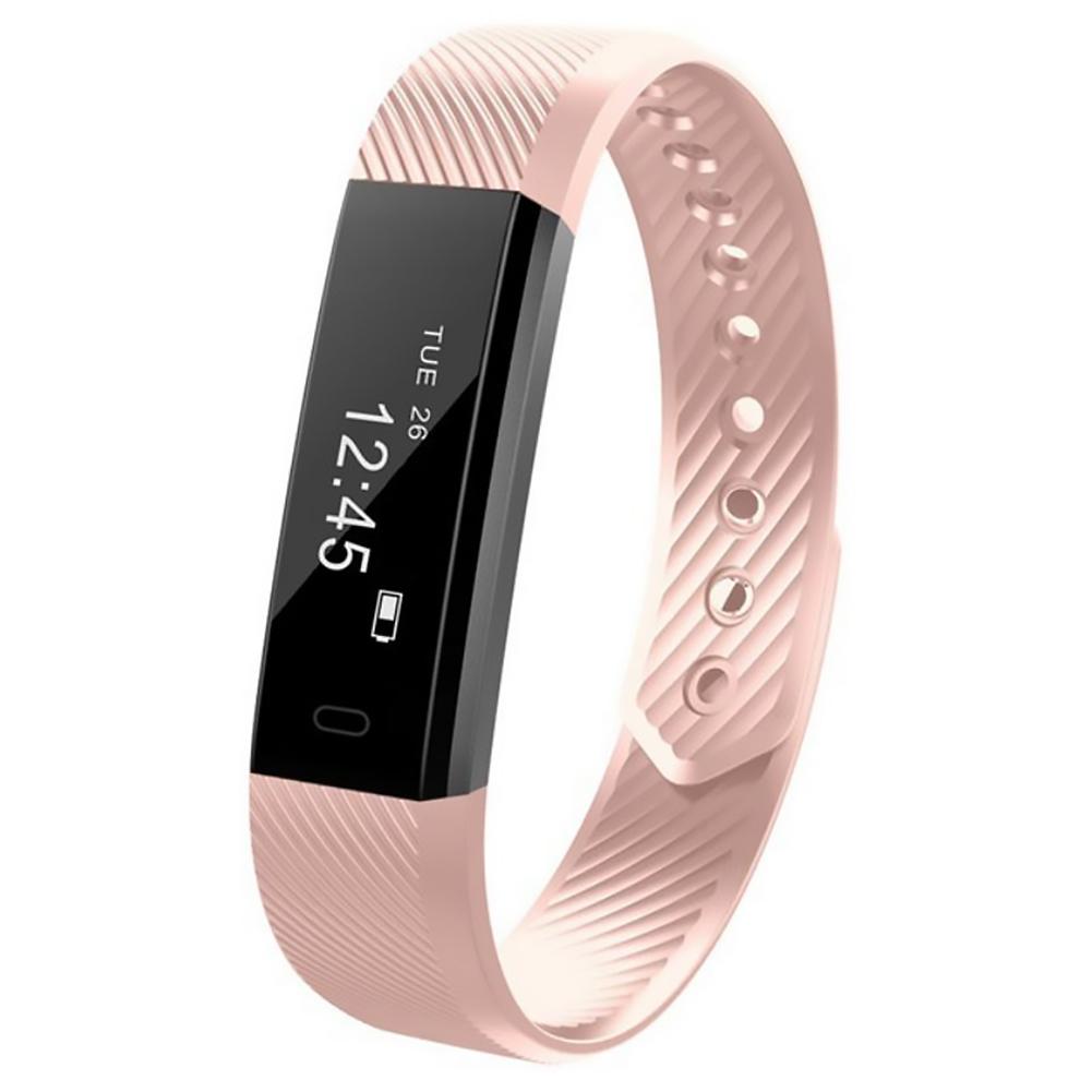 

ID 115 U Smart Wristband Watch Heart Rate Monitor Fitness Tracker (Pink), 501 Original