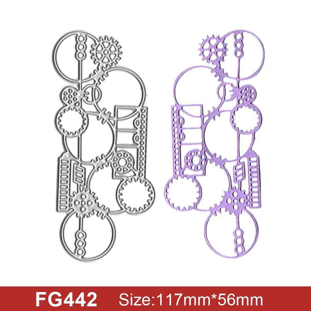 Fashion Punk Style Set Metal Cutting Frame Templates Scrapbooking Embossing Paper Cards Photo Album Craft Stencils Dies