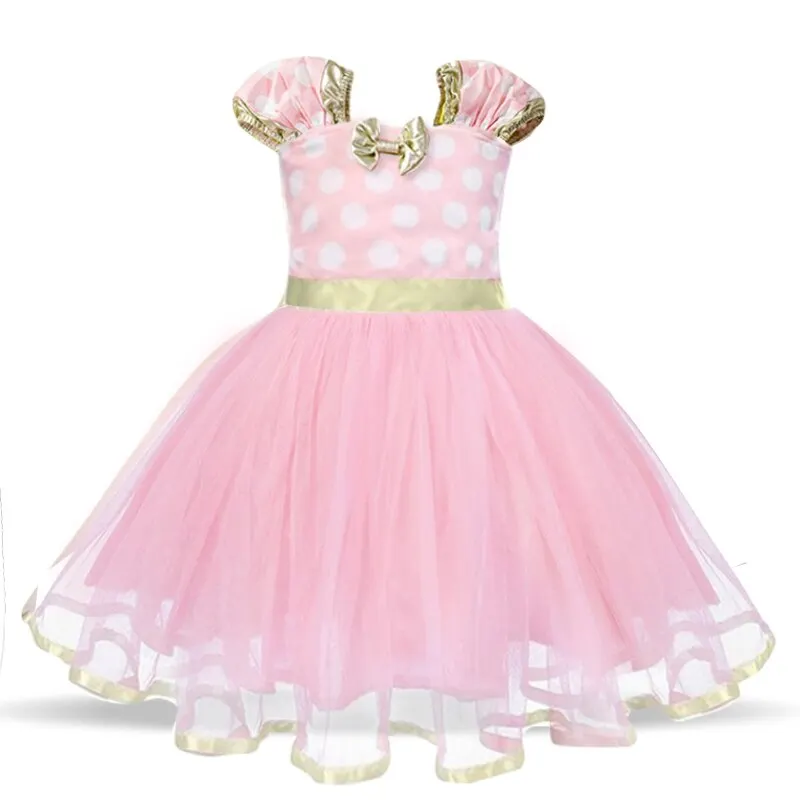 Uveng Baby Girls Dress for Summer Flower Lace Vestidos Wedding Party Kids Dresses for Girls Pearls Tulle Princess Children's Dresses