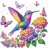 Diamond Painting-DIY Crystal Rhinestone Flower Bird
