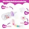 Cute Purple Magnetic Pacifier and Bottle 3 Pcs Set Safe Reborn Baby Doll Accessories - RBBI-Myrebornbabydoll&reg; Myrebornbabydoll&reg;