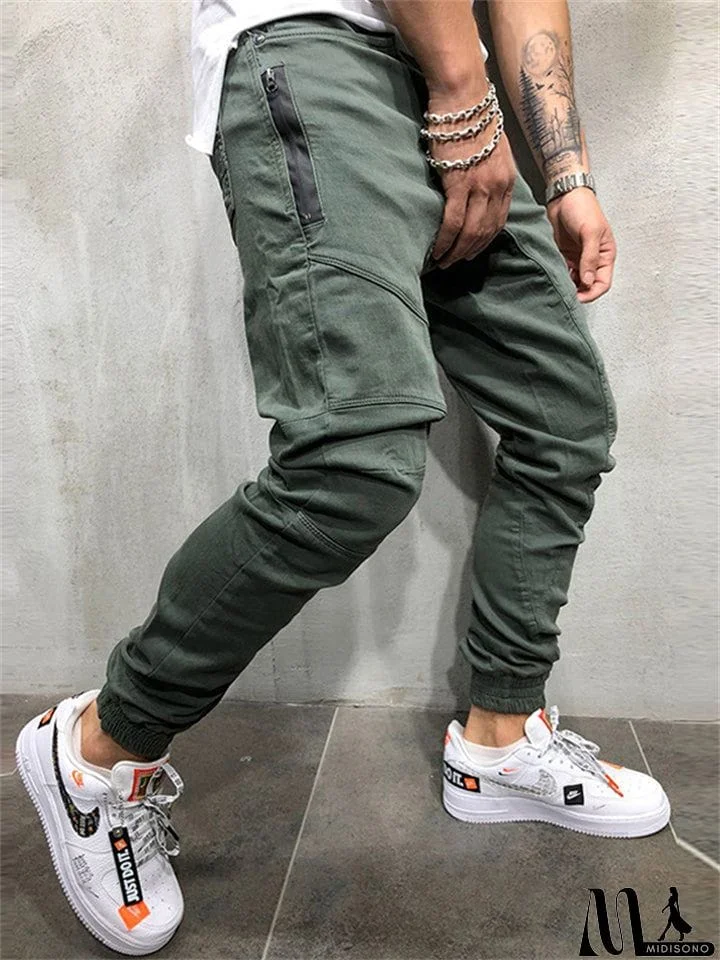 MidiSono - Stylish Simple Comfort Fit Pants for Men