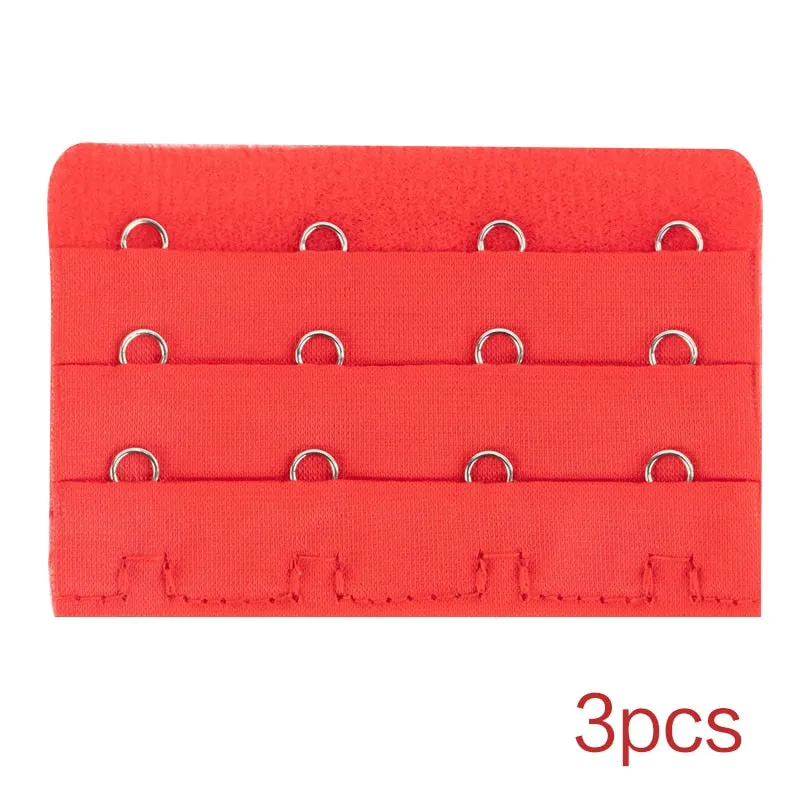 3PCS Bra Extension Lingerie Strap Extender Replacement Womens Accessoires With 3 Hooks Bar Extender Buckle Extension Lingerie