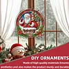 Diamond Painting Acrylic Santa Claus Pendant Kits for Home Wall Decor
