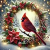 Christmas Wreath With Cardinals-11CT Stamped Cross Stitch 45*45cm/17.72*17.72in tapestrymarket