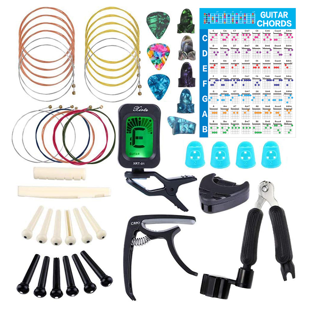

Guitar Accessories Strings Picks Pins Tuner Capo String Cutter Repair Tools, 501 Original