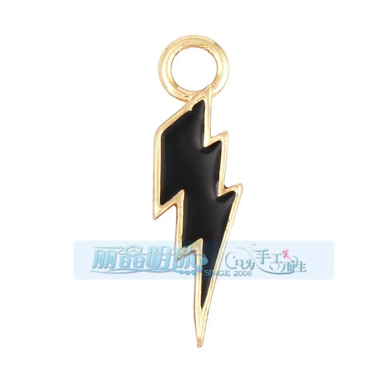 1 Piece 27*7.5mm 6*24mm Copper Lightning Pendant Jewelry Accessories