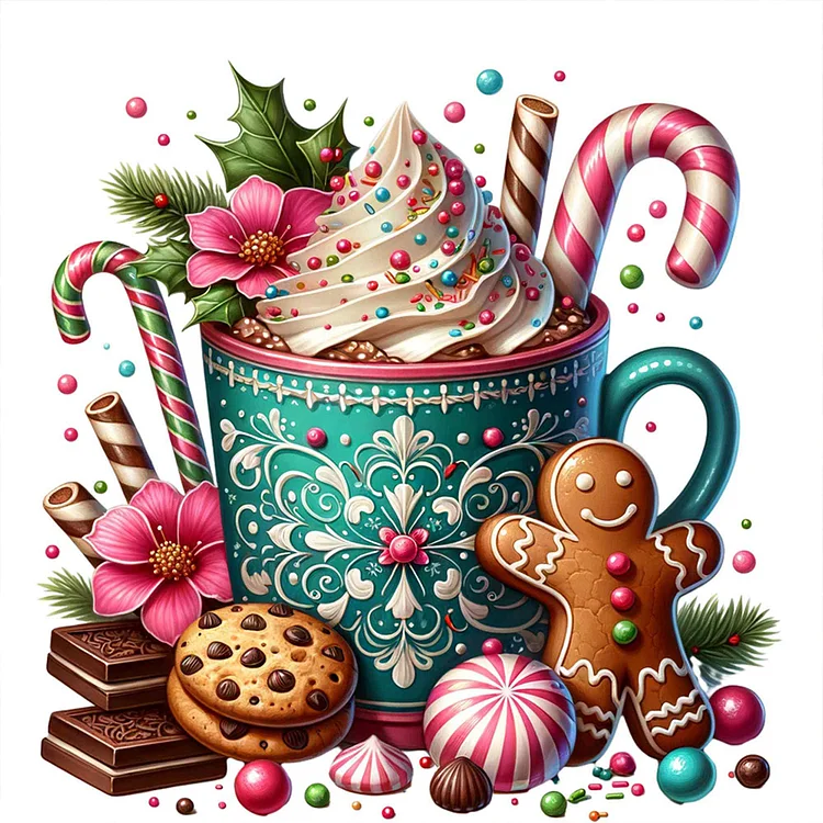 Halloween Coffee Cup - Full Round AB Drill - Diamond Painting(40*40cm)