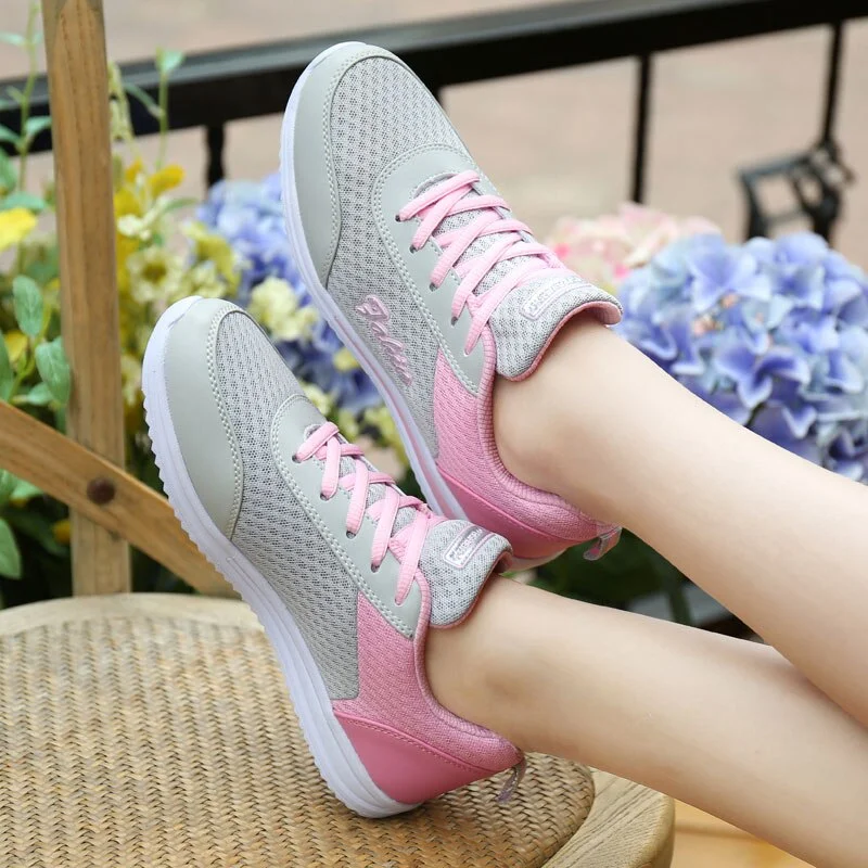 MWY Breathable Mesh Sneakers Women Casual Shoes Female Fashion Walking Soft Platform Women Vulcanize Shoes Chaussures Femme