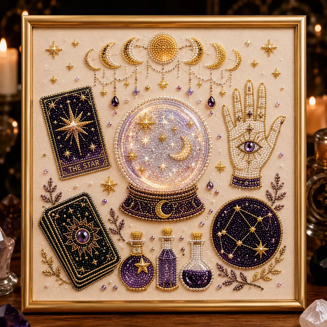 🔥 Last Day 75% OFF &ndash; 👻✨ Halloween Pearl Art DIY Kit &ndash; Turn Tiny Pearls into Spooky-Cute Magic