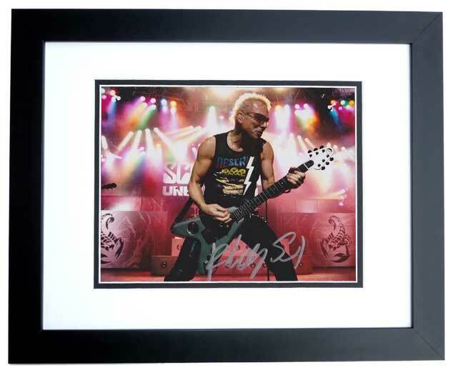 Rudolf Schenker Signed - Autographed SCORPIONS Concert 8x10 Photo Poster painting FRAMED