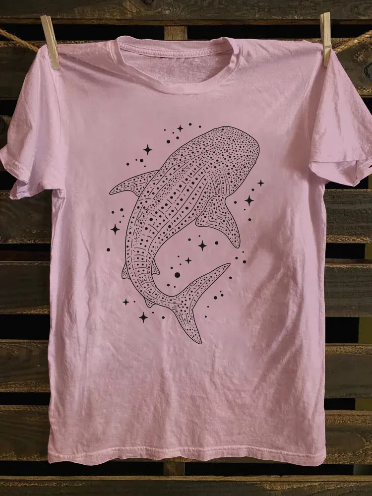Whale Shark Starry Night Ocean T-shirt