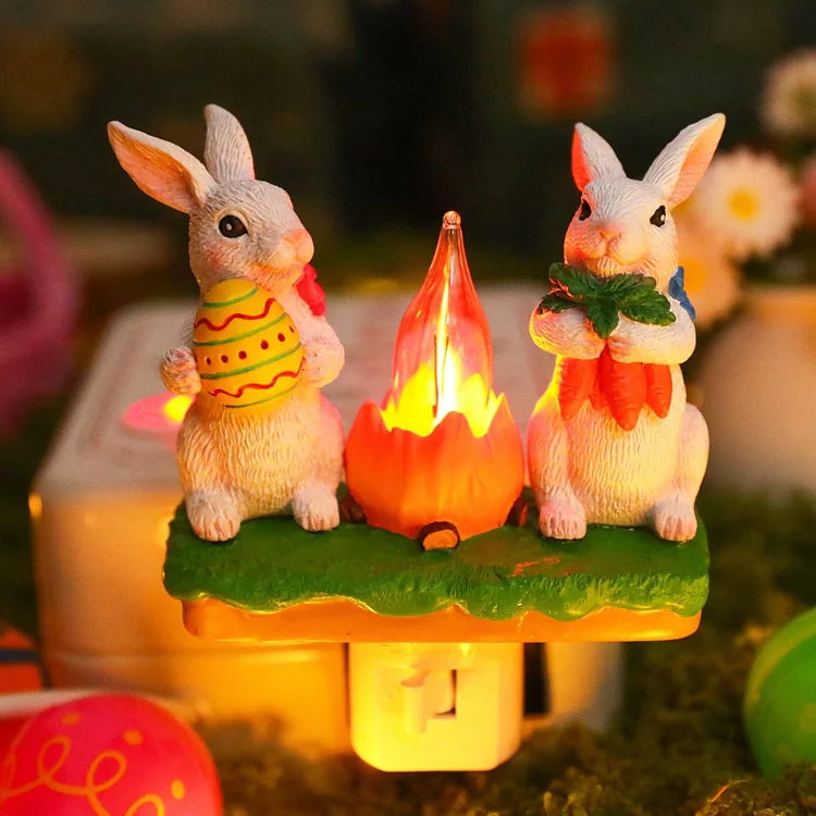 2025 Easter Bunny Bonfire Flashing Night Light