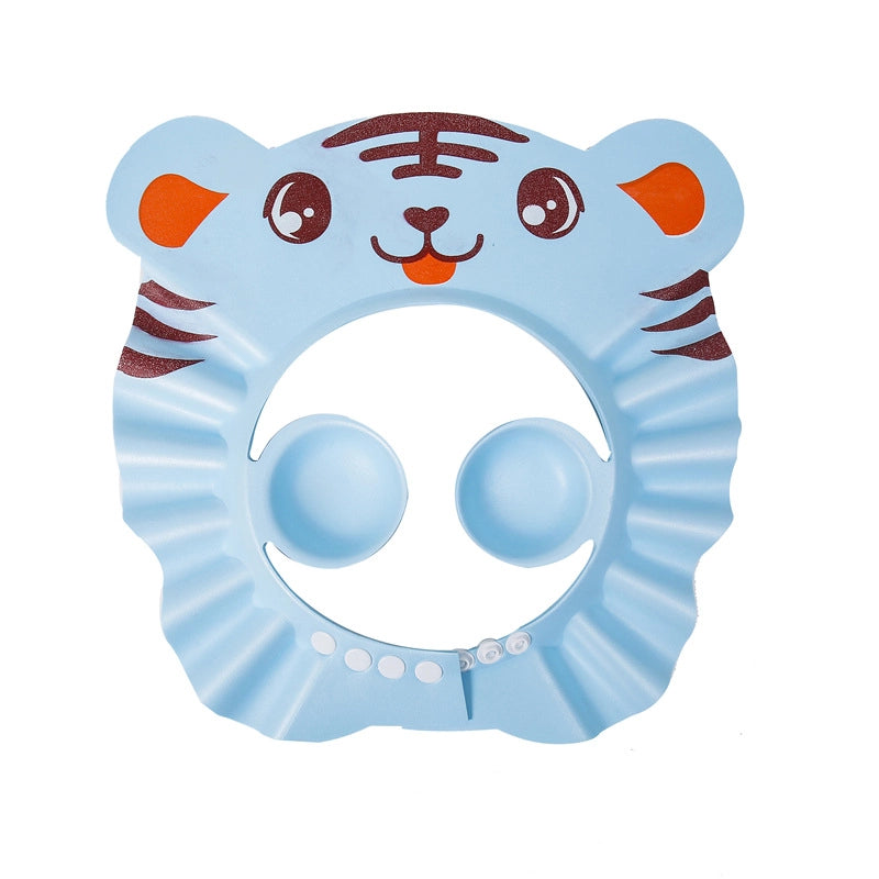 Cute Cartoon Waterproof Ear Protection Shampoo Cap Baby Accessories