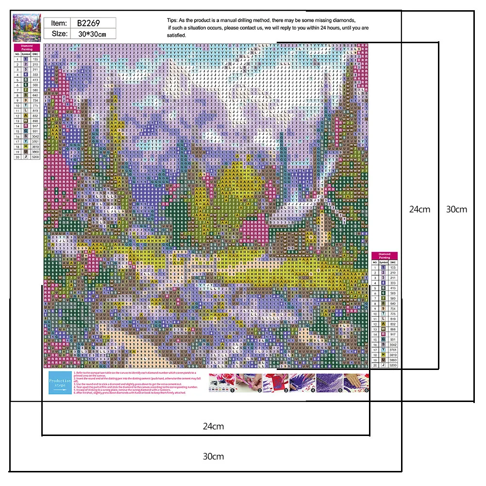Diamond Painting - Round Drill - House(30*30cm)