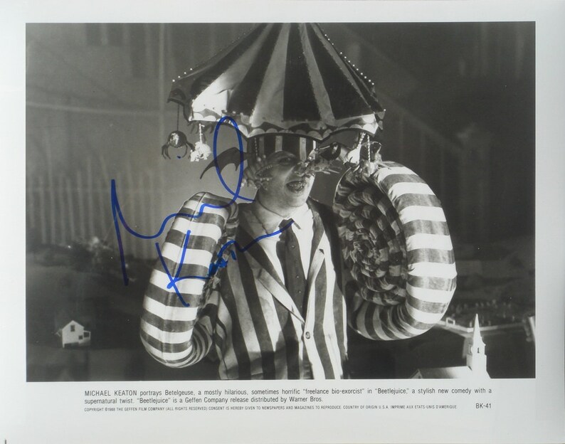 MICHAEL KEATON Signed Autographed Photo Poster painting BEETLEJUICE wcoa