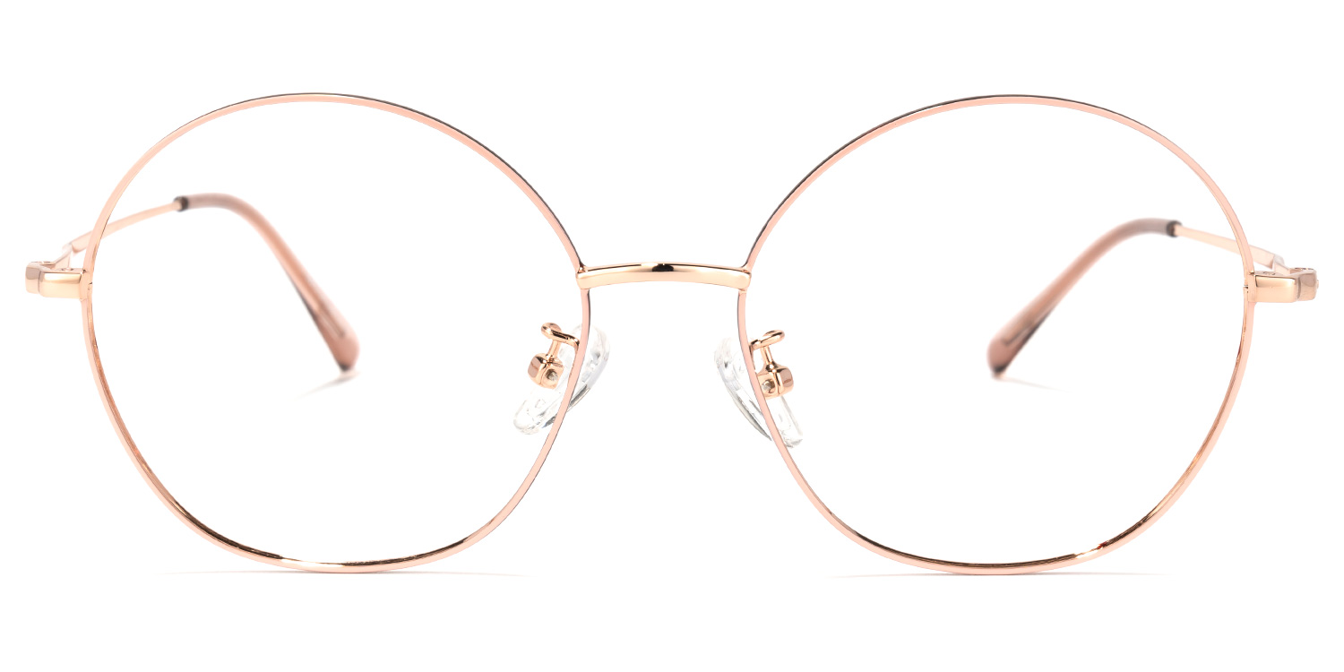 Lakesha Rosa Rund Brille Rosa