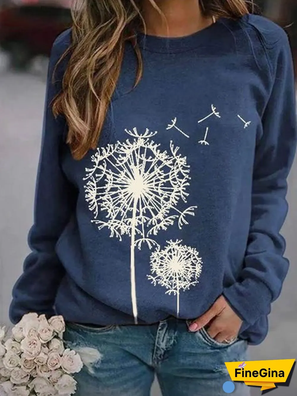 Cotton-Blend Crew Neck Hoodies & Sweatshirts