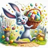 Diamond Painting-DIY Full Round Drill Easter Rabbit