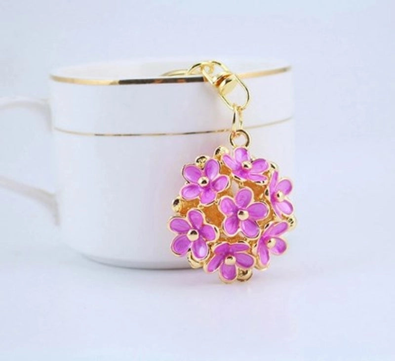 Cute Flower Alloy Women’s Keychain