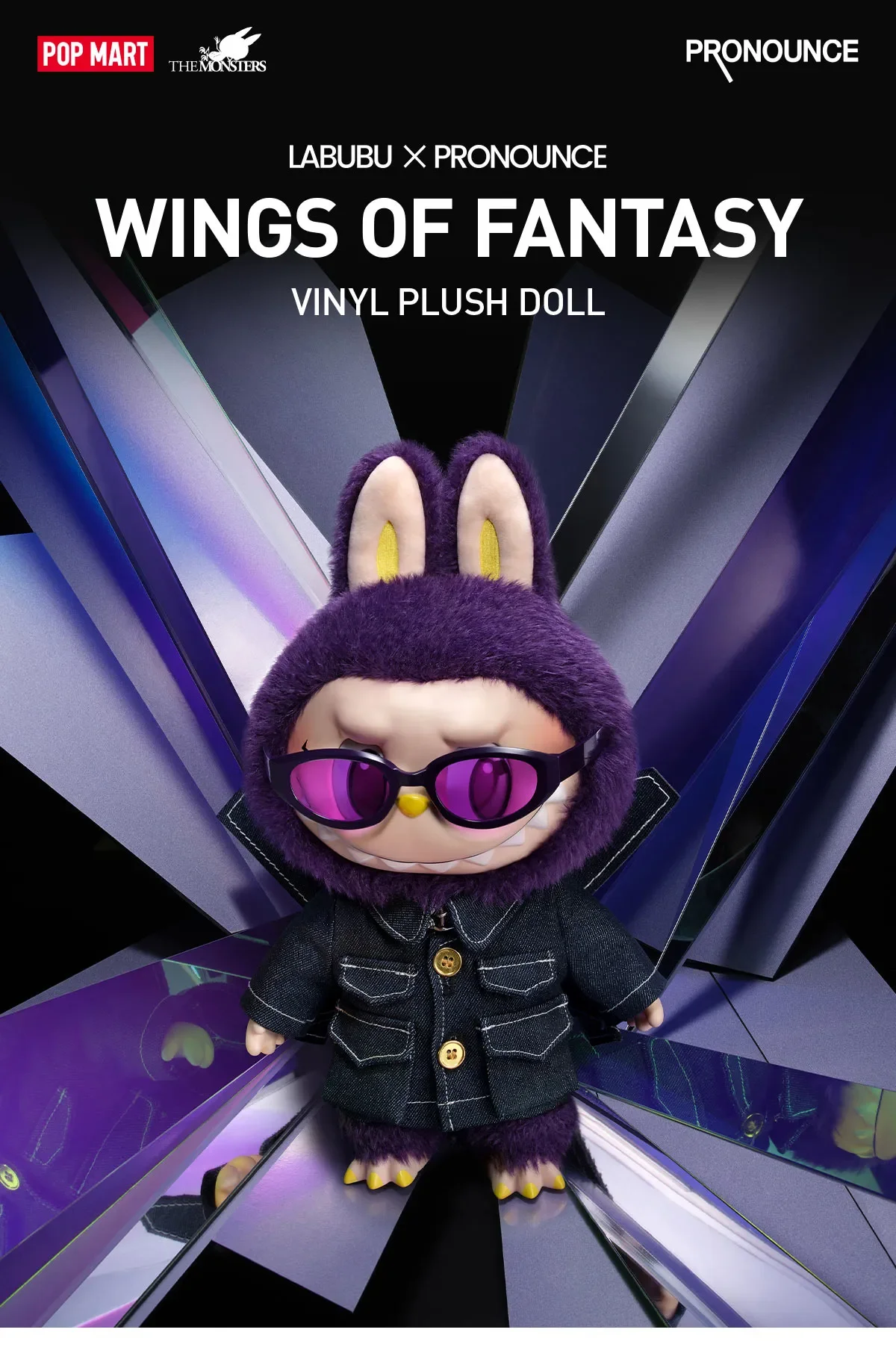 LABUBU × PRONOUNCE - WINGS OF FANTASY Vinyl Plush Dol